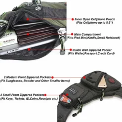 Nicgid Sling Bag Chest Shoulder Backpack Fanny Pack Crossbody Bags For Men(Black) -Cole Haan Shop 51fpGsOETRL