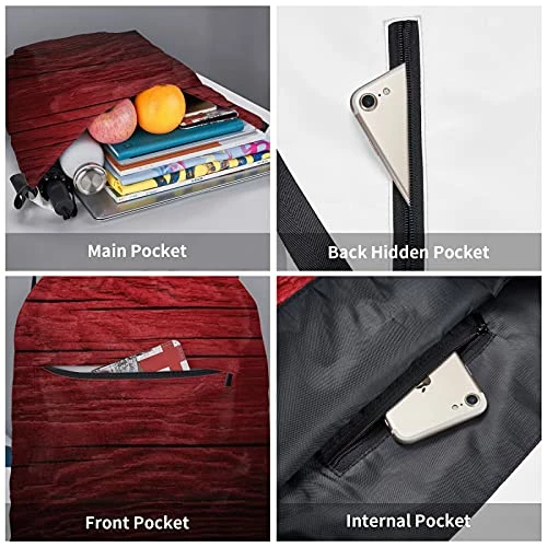 Drawstring Sports Backpack,Maroon,Wooden Planks Timber Board Ancient Tre,Travel Strap Pack Rucksack Shoulder Bags Gym Sackpack Casual Running Daypack For Men Women Teens 13.7"X17" 6 Drawstring Sports Backpack,Maroon,Wooden Planks Timber Board Ancient Tre,Travel Strap Pack Rucksack Shoulder Bags Gym Sackpack Casual Running Daypack For Men Women Teens 13.7"X17" - Image 6