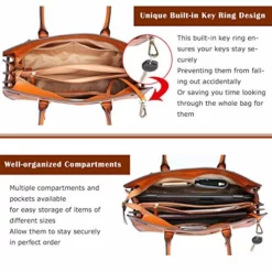 Banuce Vintage Full Grains Italian Leather Handbag For Women Ladies Satchel Purse Shoulder Bag Tote 10 Banuce Vintage Full Grains Italian Leather Handbag For Women Ladies Satchel Purse Shoulder Bag Tote -Cole Haan Shop 51gngMHjAgL