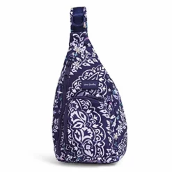 Vera Bradley Recycled Lighten Up Reactive Mini Sling Backpack, Belle Paisley