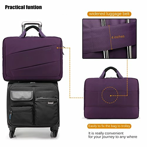 CoolBELL Shoulder Bag 17.3 Inch Laptop Bag Messenger Bag Briefcase Multi-Compartment Handbag For 5 CoolBELL Shoulder Bag 17.3 Inch Laptop Bag Messenger Bag Briefcase Multi-Compartment Handbag For - Image 5