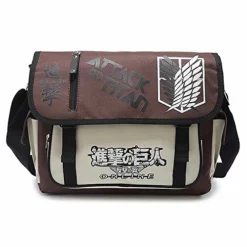 ASLNSONG Japanese Anime Shoulder Bag School Bag Messenger Bag Crossbody Pack (Attack On Titan) 11 ASLNSONG Japanese Anime Shoulder Bag School Bag Messenger Bag Crossbody Pack (Attack On Titan) -Cole Haan Shop 51hb0vzfJWL
