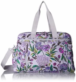 Vera Bradley Lighten Up Weekender Travel Bag, Lavender Botanical