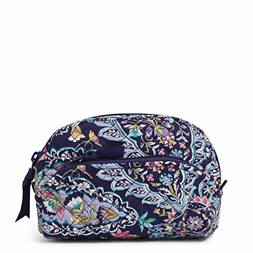 Vera Bradley Women's Cotton Mini Cosmetic Makeup Organizer Bag, French Paisley, One Size 1 Vera Bradley Women's Cotton Mini Cosmetic Makeup Organizer Bag, French Paisley, One Size