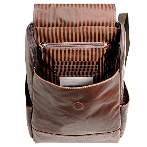 Jack Georges Voyager Collection Convertible Crossbody Backpack Brown 2 Jack Georges Voyager Collection Convertible Crossbody Backpack Brown - Image 2