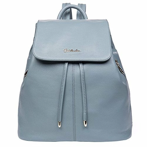 Bostanten Women'S Leather Backpack Purse Travel School Bag Casual Mini Daypack Newblue 1 Bostanten Women'S Leather Backpack Purse Travel School Bag Casual Mini Daypack Newblue