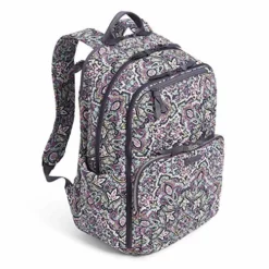 Vera Bradley Women's Signature Cotton XL Campus Backpack, Bonbon Medallion, One Size -Cole Haan Shop 51ilEugRyCL