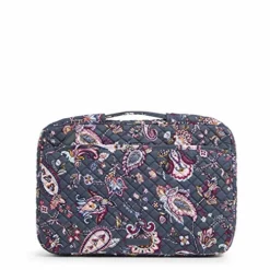 Vera Bradley Women's Cotton Laptop Organizer Tech Accessory, Felicity Paisley, One Size