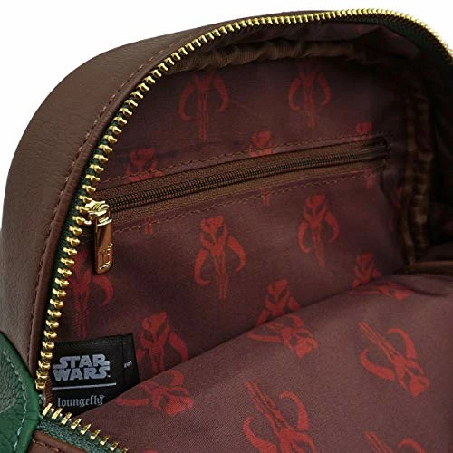Loungefly X Star Wars Boba Fett Crossbody Bag, Green, One Size 3 Loungefly X Star Wars Boba Fett Crossbody Bag, Green, One Size - Image 3