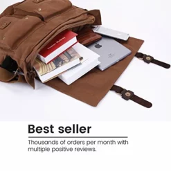 Berchirly Men Outdoor Travel Canvas Messenger Crossbody Bag For 14.7Inch Laptop 13 Berchirly Men Outdoor Travel Canvas Messenger Crossbody Bag For 14.7Inch Laptop -Cole Haan Shop 51nt12UTx 2BL