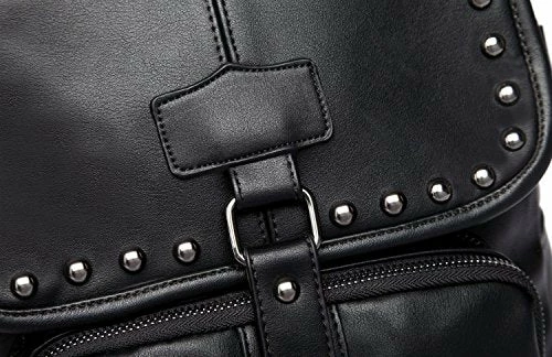 NEW STYLE Pu Leather Black Bag,Handbags,Shoulder Bags Laptop Backpack Schoolbags Travel Bags 8 NEW STYLE Pu Leather Black Bag,Handbags,Shoulder Bags Laptop Backpack Schoolbags Travel Bags - Image 8
