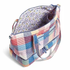 Vera Bradley Cotton Deluxe Tote Travel Bag, Tropics Plaid -Cole Haan Shop 51pe0UBkqIL