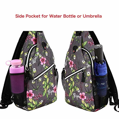 MOSISO Sling Backpack,Travel Hiking Daypack Periwinkle Crossbody Shoulder Bag, Gray 2 MOSISO Sling Backpack,Travel Hiking Daypack Periwinkle Crossbody Shoulder Bag, Gray - Image 2