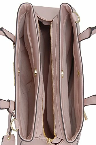 Kenneth Cole Reaction KN1860 Triple Entry Harriet Satchel Handbag (BLUSH) 3 Kenneth Cole Reaction KN1860 Triple Entry Harriet Satchel Handbag (BLUSH) - Image 3