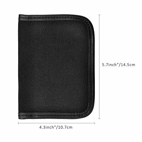 Zlyc Canvas Passport Wallet With Leather Trim (Black) 7 Zlyc Canvas Passport Wallet With Leather Trim (Black) - Image 7