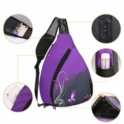 ICOLOR Canvas Sling Backpack, Multipurpose Crossbody Shoulder Bag Beach Tote Pack Bags For Men Women Hiking Cycling Walking Dog Travel Daypack -Cole Haan Shop 51srNw 6QHL