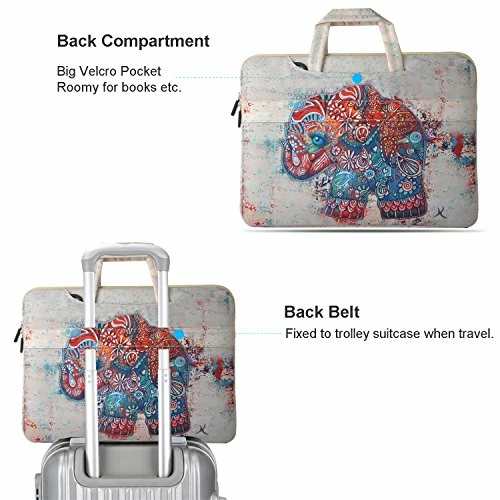 HESTECH 14-15.6 Inch Laptop Sleeve, Carrying Case Handbag Compatible For MacBook Pro | Pro Retina | 2 HESTECH 14-15.6 Inch Laptop Sleeve, Carrying Case Handbag Compatible For MacBook Pro | Pro Retina | - Image 2