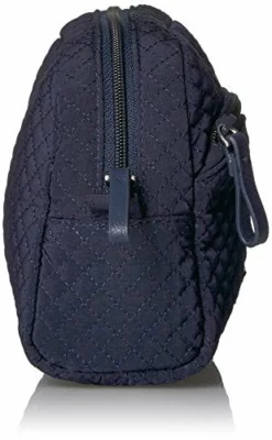 Vera Bradley Microfiber Medium Cosmetic Makeup Organizer Bag, Navy -Cole Haan Shop 51tbuQigu1L