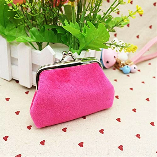 Women Plush Fur Wallet Holder Coin Change Purse Clutch Handbag Girls Card Holder (Color - Rose) 1 Women Plush Fur Wallet Holder Coin Change Purse Clutch Handbag Girls Card Holder (Color - Rose)