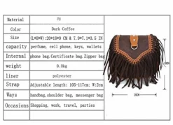 Bibitime Womens Retro Vintage Fringe Tassel Shoulder Bag Handbags Messenger Bag Girl Crossbody 7 Bibitime Womens Retro Vintage Fringe Tassel Shoulder Bag Handbags Messenger Bag Girl Crossbody -Cole Haan Shop 51ur5fvOWwL