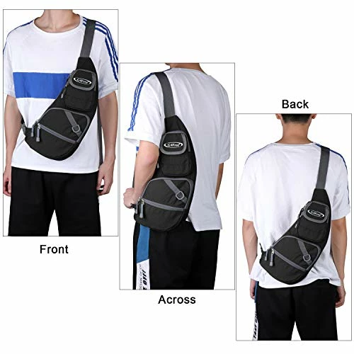 G4Free Black Sling Bag Chest Crossbody Bag Lightweight Sling Backpack One Strap Shoulder Backpack 6 G4Free Black Sling Bag Chest Crossbody Bag Lightweight Sling Backpack One Strap Shoulder Backpack - Image 6