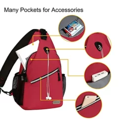 MOSISO Sling Backpack, Multipurpose Crossbody Shoulder Bag Travel Hiking Daypack, Red 11 MOSISO Sling Backpack, Multipurpose Crossbody Shoulder Bag Travel Hiking Daypack, Red -Cole Haan Shop 51wIX1uh8wL