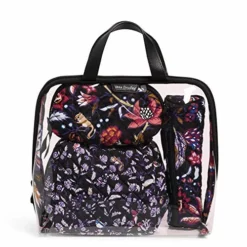 Vera Bradley Women's 4 Piece Organizer 4 Pc. Set Cosmetic Makeup Bag, Foxwood, One Size