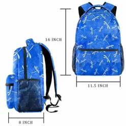 LORVIES Japanese Sashiko Pattern And Dragonflies Daily Bags Backpacks Sports Travel Shoulder Bags -Cole Haan Shop 51xl0vAsxDL