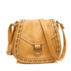 Bibitime Campus Preppy Shoulder Messenger Bag Hollow Clover Cross Body Bag Travel Bag For Holiday