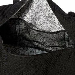 Vera Bradley Women's Microfiber Large Travel Duffle Bag, Black, One Size -Cole Haan Shop 51z5ksMPr8L