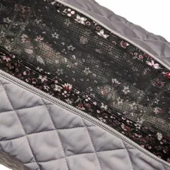 Vera Bradley Women's Performance Twill Medium Travel Duffle Bag, Tranquil Gray, One Size -Cole Haan Shop 61 0M3XofdL