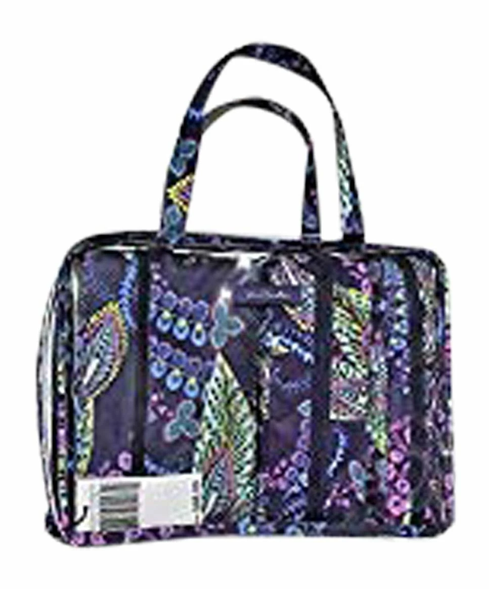 Vera Bradley 4pc Cosmetic Organizer (Batik Leaves) 1 Vera Bradley 4pc Cosmetic Organizer (Batik Leaves)
