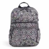 Vera Bradley Women's Signature Cotton XL Campus Backpack, Bonbon Medallion, One Size