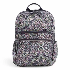 Vera Bradley Women's Signature Cotton XL Campus Backpack, Bonbon Medallion, One Size