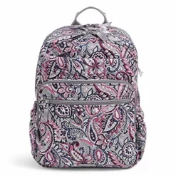Vera Bradley Signature Cotton XL Campus Backpack, Gramercy Paisley