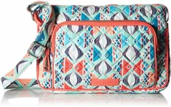 Vera Bradley Iconic RFID Little Hipster Crossbody, Signature Cotton, Go Fish