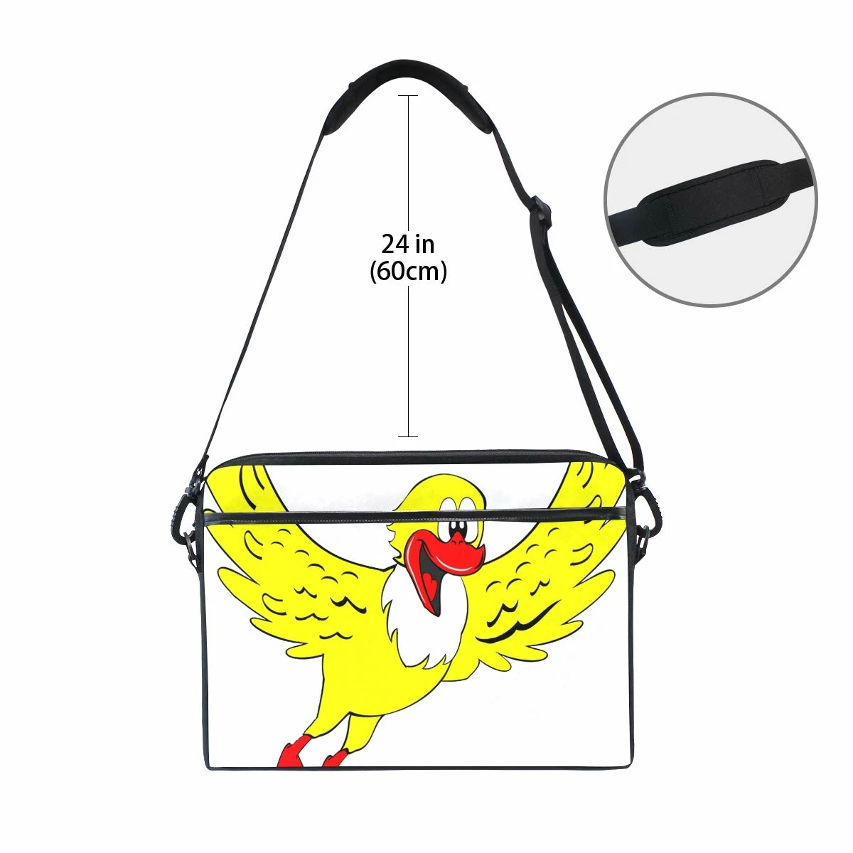 Duck 14-15 Inch Laptop Case Computer Shoulder Bag Notebook Tablet Crossbody Briefcase Messenger Sleeve Handbag With Shoulder Strap Handle For Women Men Girls Boys 2 Duck 14-15 Inch Laptop Case Computer Shoulder Bag Notebook Tablet Crossbody Briefcase Messenger Sleeve Handbag With Shoulder Strap Handle For Women Men Girls Boys - Image 2
