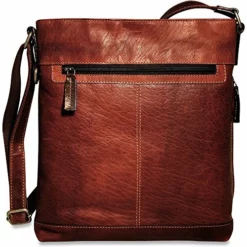 Jack Georges Mens Voyager Crossbody Bag In Brown