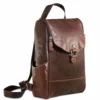 Jack Georges Voyager Collection Convertible Crossbody Backpack Brown