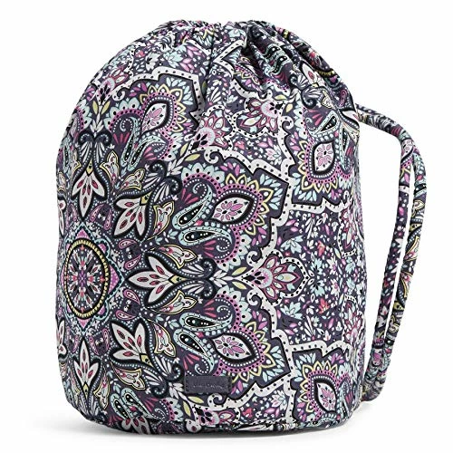Vera Bradley Women's Cotton Toiletry Bag Travel Accessory, Bonbon Medallion, One Size 1 Vera Bradley Women's Cotton Toiletry Bag Travel Accessory, Bonbon Medallion, One Size