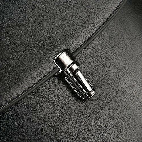 ABage Women's PU Leather Travel College Student Backpack Purse Handbag Bookbag School Bag, Black 9 ABage Women's PU Leather Travel College Student Backpack Purse Handbag Bookbag School Bag, Black - Image 9