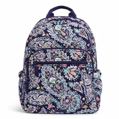 Vera Bradley Women's Signature Cotton Campus Backpack, French Paisley, One Size