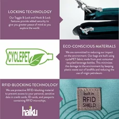 Haiku Women's Jaunt Eco Crossbody Handbag, Black Juniper -Cole Haan Shop 61jYC4hhpQL 5c969720 e95a 4b3f b920 655561fb7c28