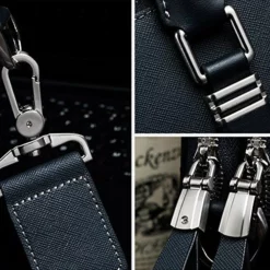 Bostanten Leather Briefcase Shoulder Cross-Body Laptop Business Bag For Men & Women Blue Cross -Cole Haan Shop 61oqjcu6qyL