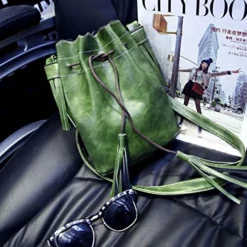 Women Bag, Gillberry New Handbag Shoulder Tassel Messenger Bag Purse Satchel (Green) -Cole Haan Shop 61uD 2BUetvdL