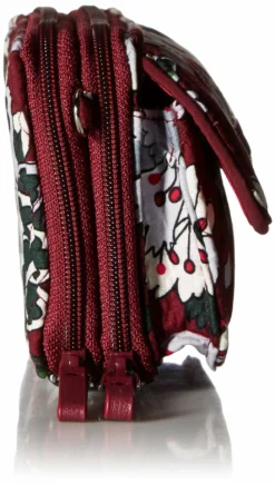Vera Bradley Women's Signature Cotton RFID All In One Crossbody Wristlet , Bordeaux Blooms, One Size -Cole Haan Shop 71B3ZHL7KcL