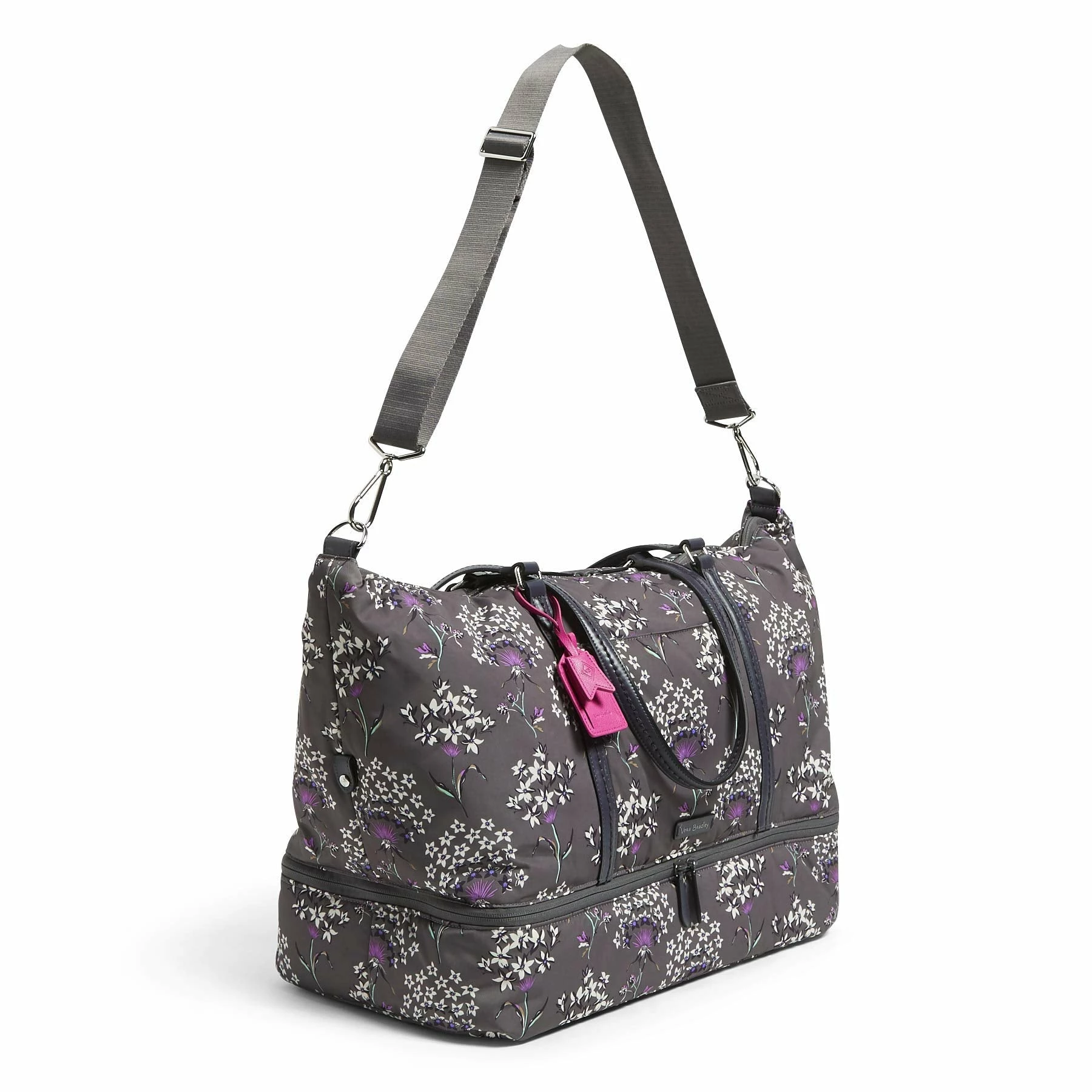 Vera Bradley Women's Midtown Travel Bag, Dandelion Wishes, One Size 6 Vera Bradley Women's Midtown Travel Bag, Dandelion Wishes, One Size - Image 6