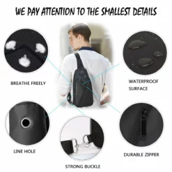 LST Sling Bag Water Resistance Crossbody Chest Backpack Outdoor Cycling Chest Shoulder Unbalance Gym Fashion Bags Sack Satchel For Men & Women -Cole Haan Shop 71qpNZz6GeL