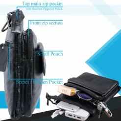 Pofomede Shoulder Bag Men, Small Cross Body Bag Messenger Purse Travel Bag Leather Multi-pocket Crossbody Wallet Satchel Handbag Casual Day Pack Organizer Carrying Bag Hiking Work Outdoor Sports Black 12 Pofomede Shoulder Bag Men, Small Cross Body Bag Messenger Purse Travel Bag Leather Multi-pocket Crossbody Wallet Satchel Handbag Casual Day Pack Organizer Carrying Bag Hiking Work Outdoor Sports Black -Cole Haan Shop 71zFJs 2BMcbL