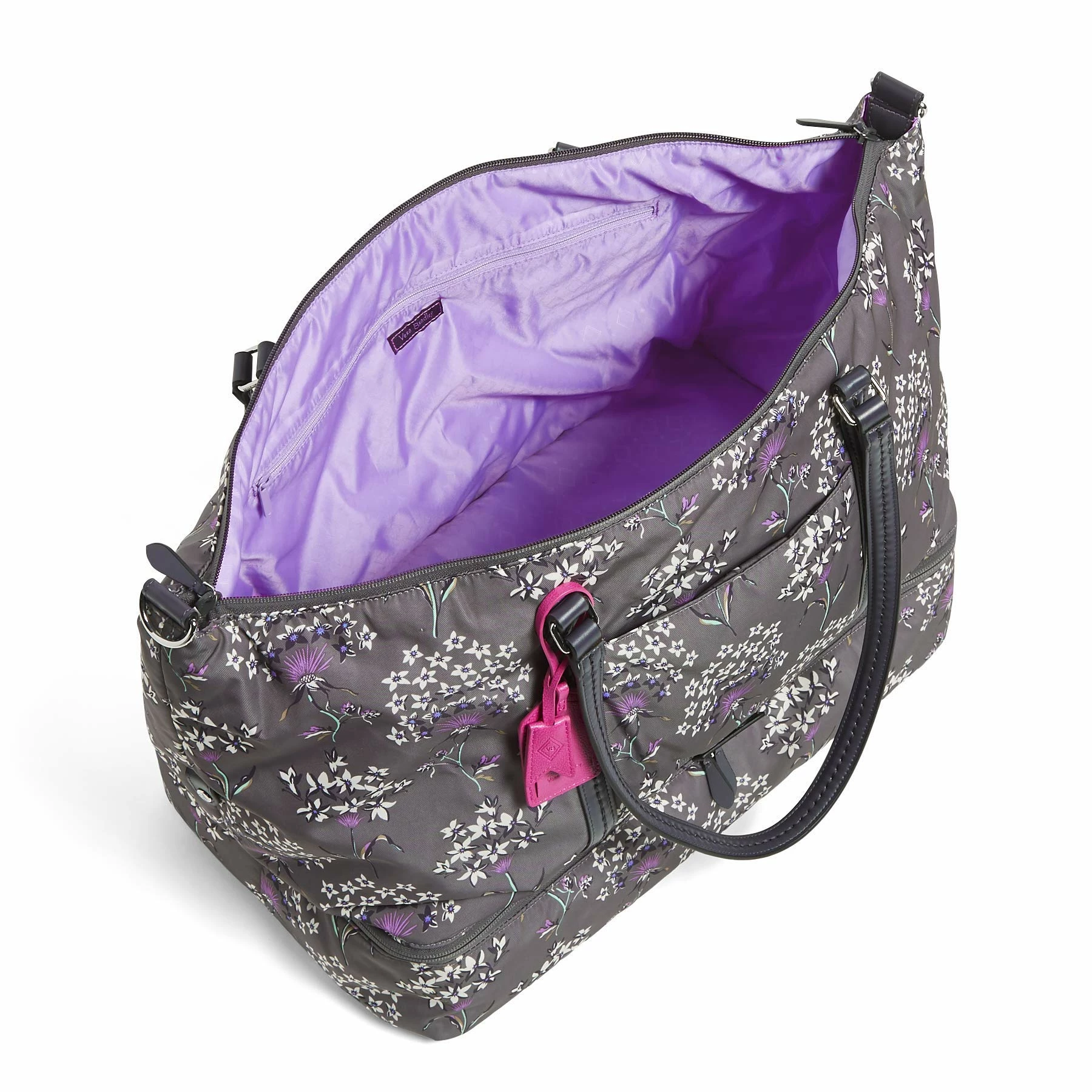 Vera Bradley Women's Midtown Travel Bag, Dandelion Wishes, One Size 5 Vera Bradley Women's Midtown Travel Bag, Dandelion Wishes, One Size - Image 5